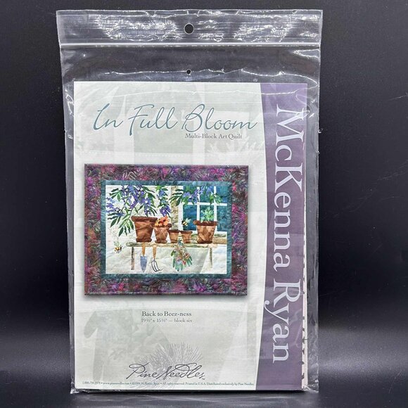 McKenna Ryan In Full Bloom “Back to Beez-ness” Block 6 Quilt Sewing Pattern - Picture 1 of 5